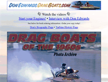 Tablet Screenshot of donedwardsdragboats.com